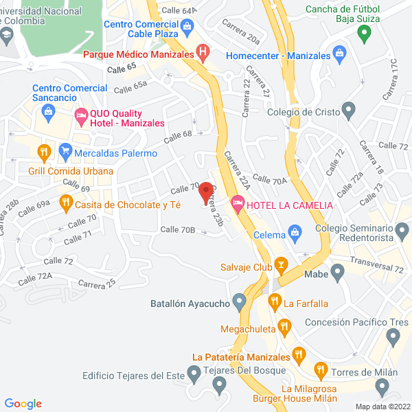 Map of Manotas Restrepo Jaime Alberto