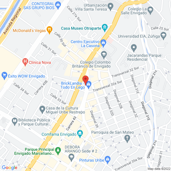 Mapa de Marquetería El Partenón
