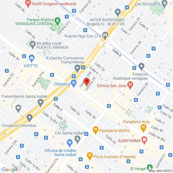 Mapa de M Y J Autos S.A.S
