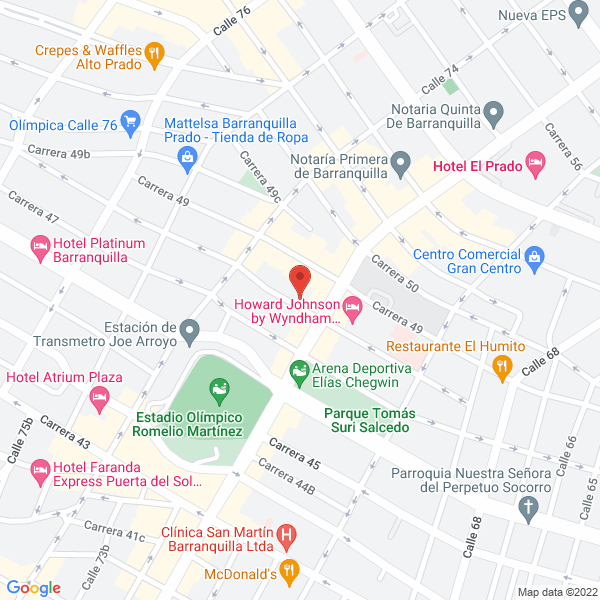 Map of M&S Arquitectos Asociados