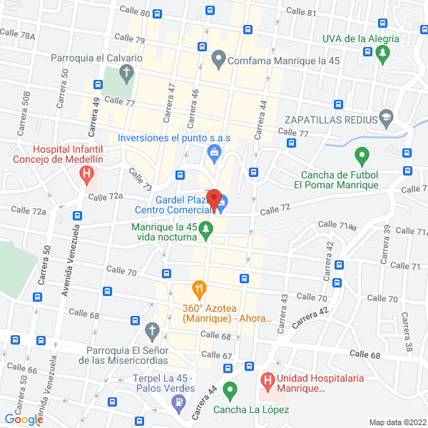 Mapa de Juegos Y Porterías