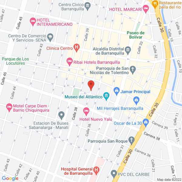 Map of Juliao & Cía Ltda. Droguería Industrial