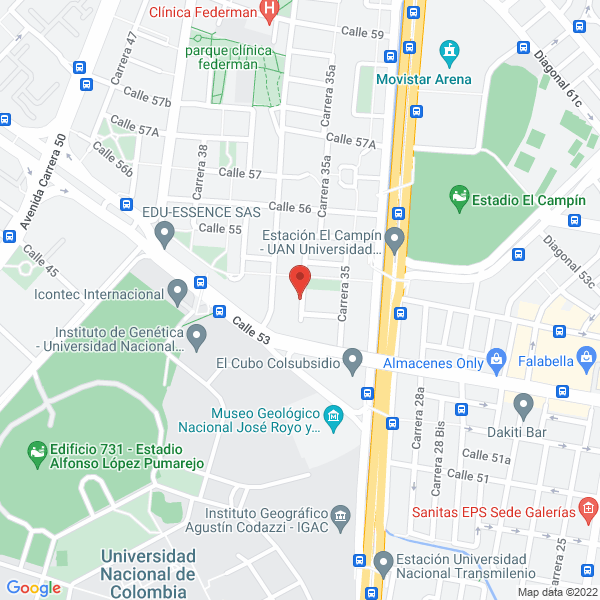 Mapa de Kaf Producciones Ltda.