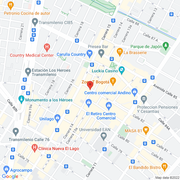 Mapa de Kamasutra Bogotá Lencería Y Disfraces Para Adultos