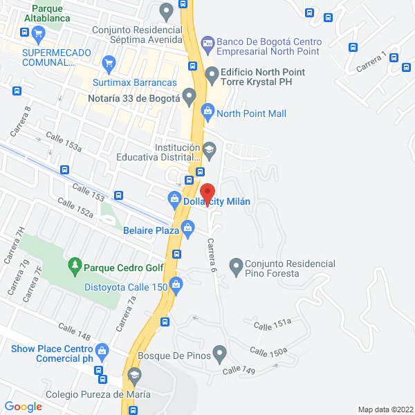 Mapa de Karting Colombia-Indoor Bogotá