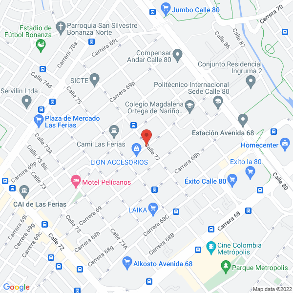 Mapa de Kelco Colombia Ltda.