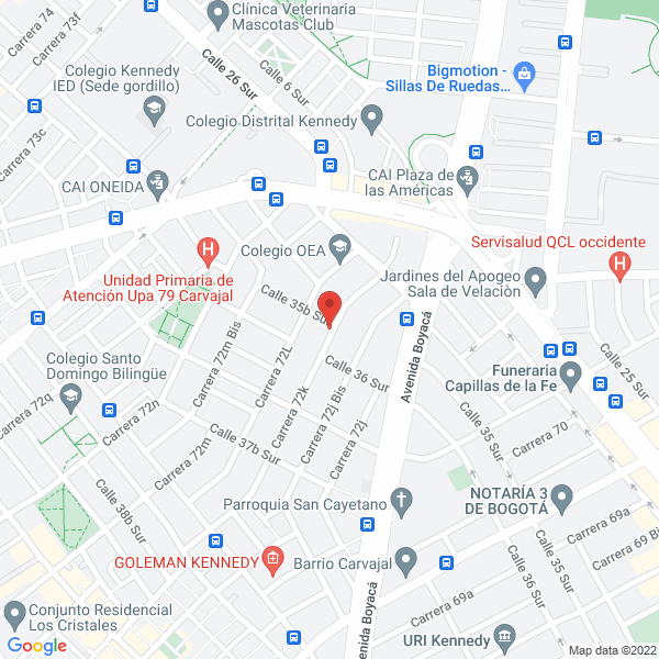 Mapa de Kraftubos S.A.S.