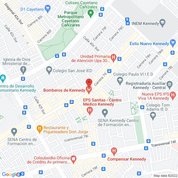 Mapa de Maquinas Recreativas Replay Ltda