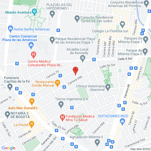 Mapa de Marcy Impresores Ltda.