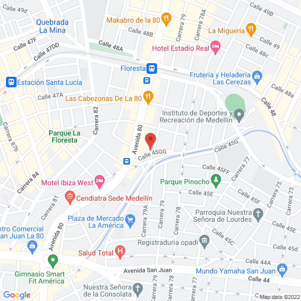Mapa de Marian Spa Comercializadora S.A.S