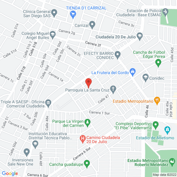 Map of Mark Publicidad Costa Caribe
