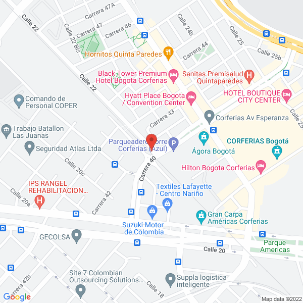 Mapa de Marte De Colombia Ltda.