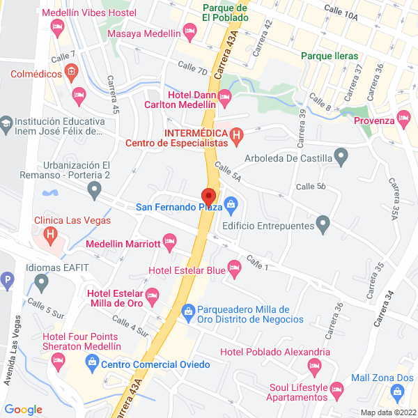 Mapa de Martinez Leyva Bufete Juridico