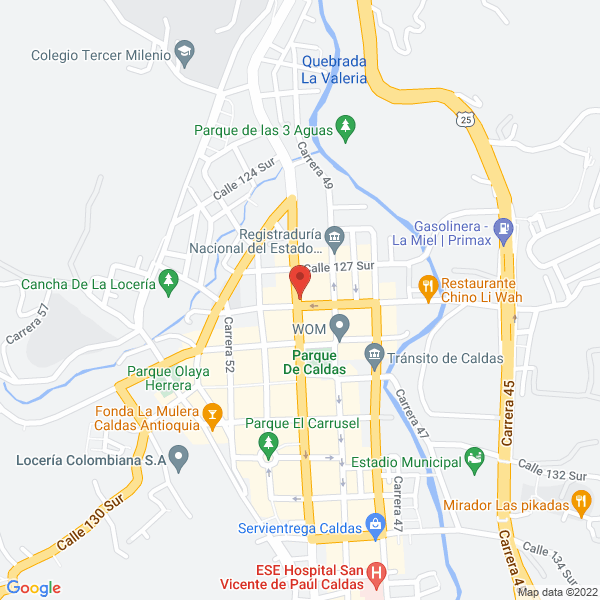 Mapa de Medicaldas
