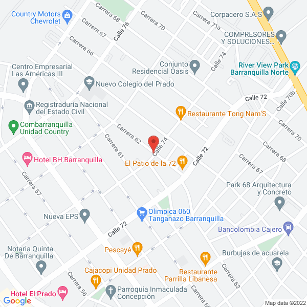 Map of Madiba S.A.S.