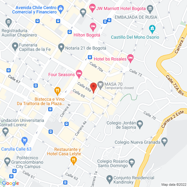 Mapa de Magnolio Restaurante