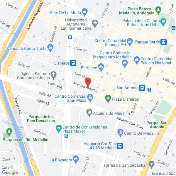 Mapa de Parqueadero Mall Comercial Y Parqueadero Tenerife