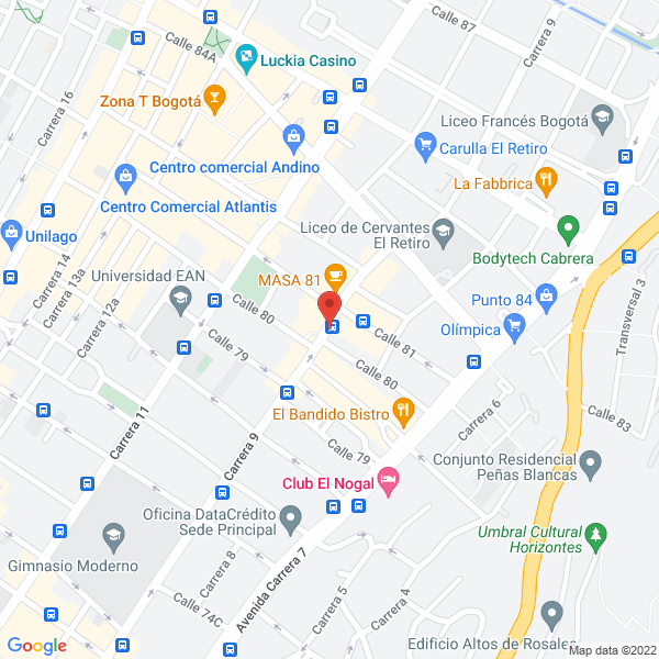 Mapa de Nec De Colombia S.A.