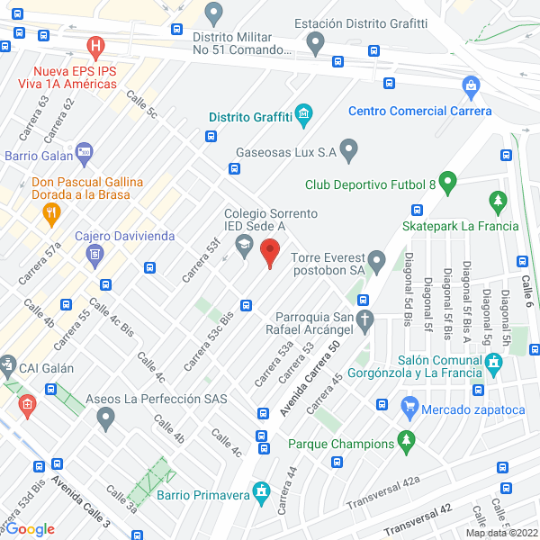 Mapa de Neón Factory