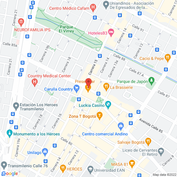 Mapa de Noriega Frontado Luis Antonio