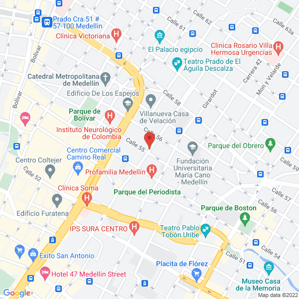 Mapa de Notaria Once Del Circulo De Medellin