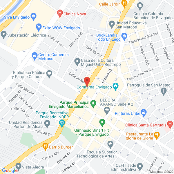 Mapa de Notaria Primera De Envigado