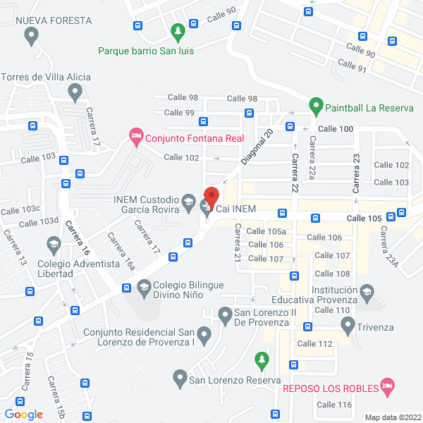 Map of Mascoticas Spa Canino