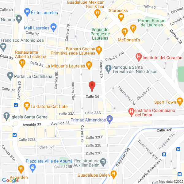 Mapa de Masajes Terapéuticos Juan Diego Mejía