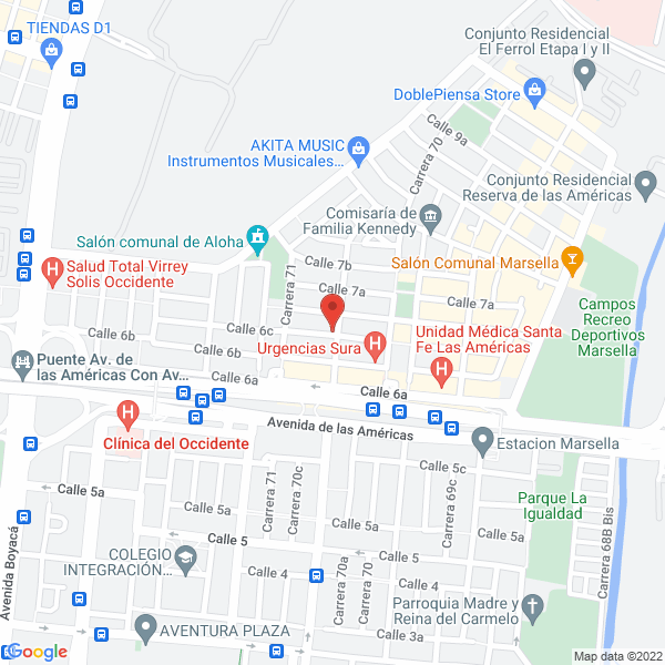 Mapa de Masitec S.A.S.