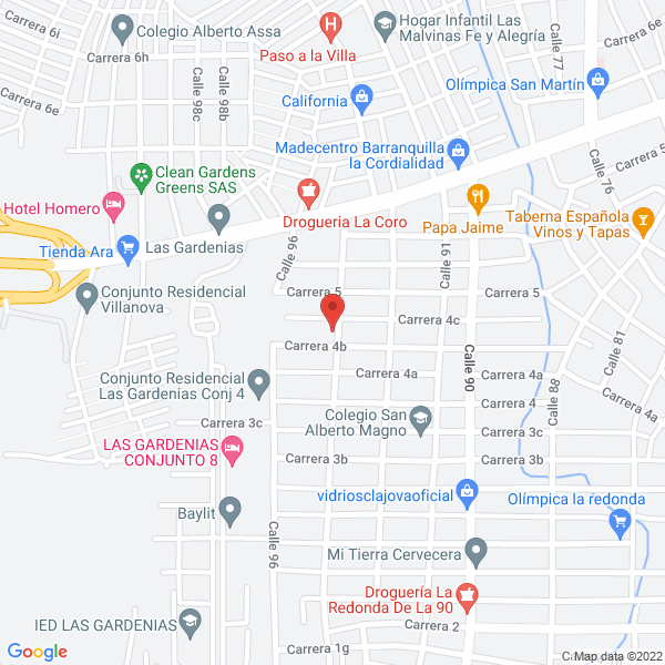 Map of Materiales A.J.
