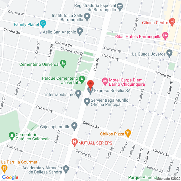 Map of Mauricio Baca Y Cía. Ltda