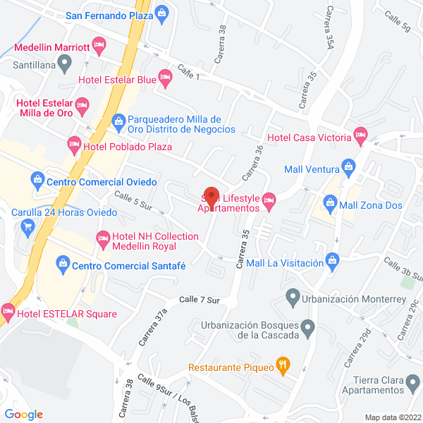 Mapa de Mariposas La Trinidad S.A.S.