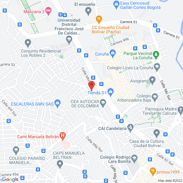 Mapa de Instituto Infantil Emmin