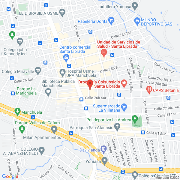 Mapa de Instituto Pedagógico La Real Sociedad
