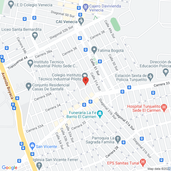 Mapa de Instituto Técnico Industrial Piloto