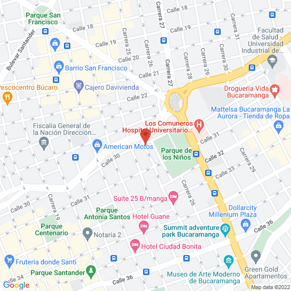Map of La Mesa Caliente