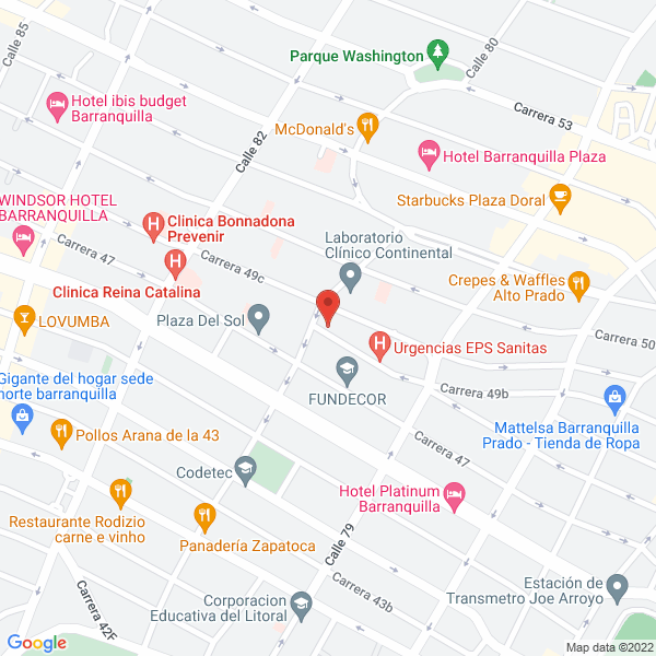 Map of Restaurante La Sal De Tierra