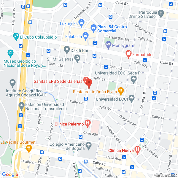 Mapa de Materarte