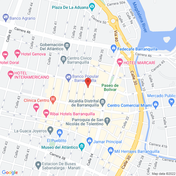 Map of Materiales Eléctricos L.F.