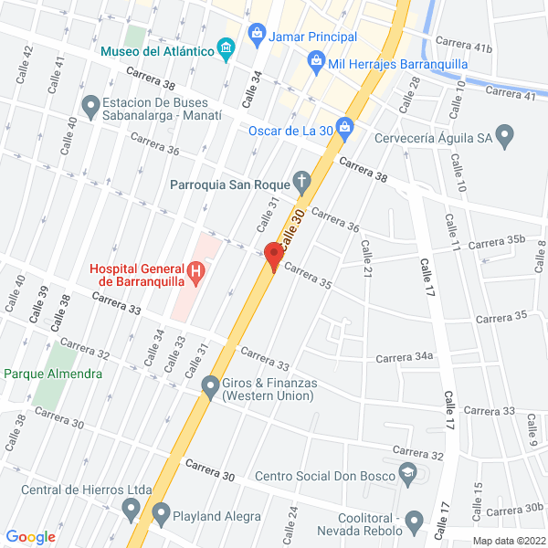 Map of Materiales Y Construcción "La Patria"