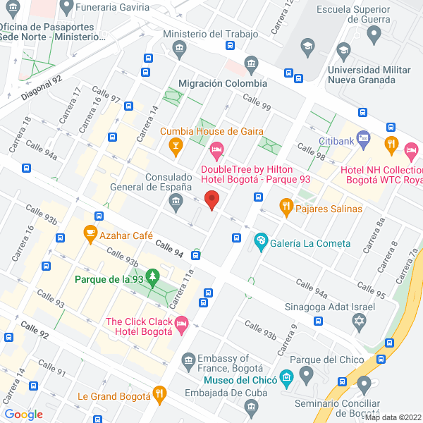 Mapa de Restaurante Matiz