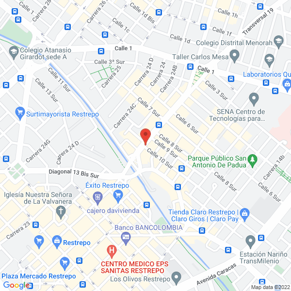 Mapa de Mauricio F. Parra Y Cía. Ltda.