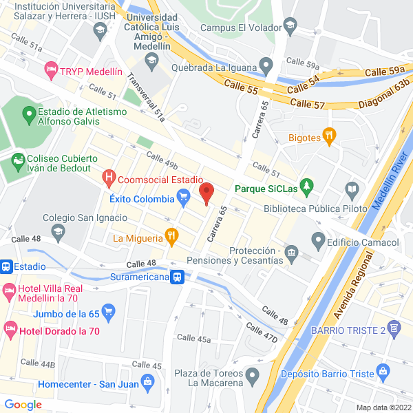 Mapa de Laboratorio Dental Tecdent