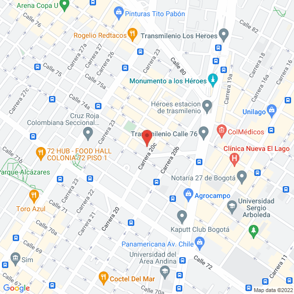 Mapa de Laboratorios Dai De Colombia S.A.