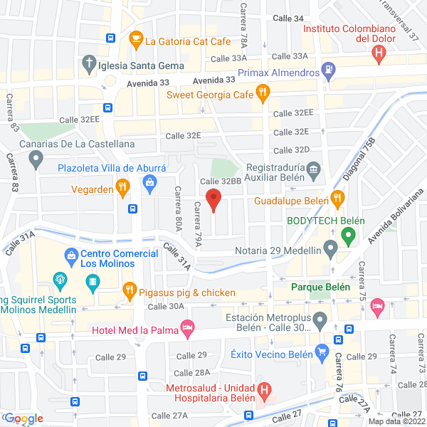 Mapa de Laboratorios Novel Farm