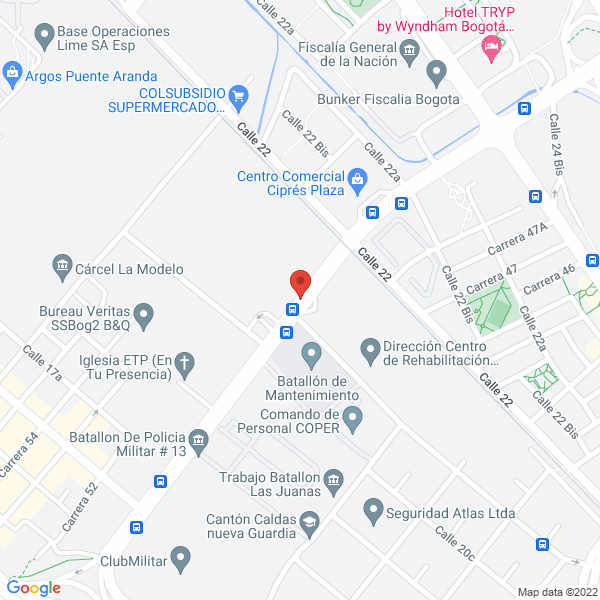 Mapa de Ladent I P S S.A.S.