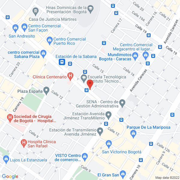 Mapa de Laminados Y Maderas De La 13 Ltda.