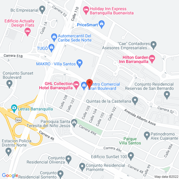 Map of Orale Burritos
