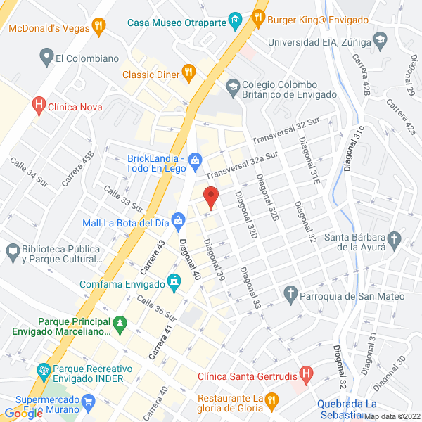 Mapa de Metales G.A.D & Cía. Ltda.