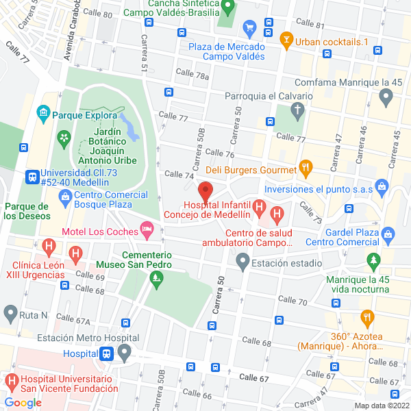 Mapa de Metálicas Erlis